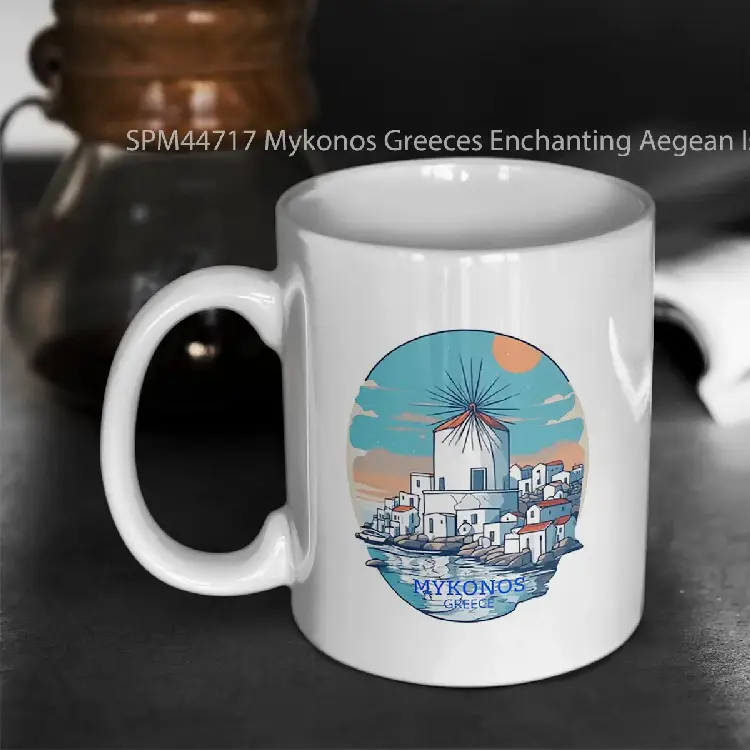 SPM44717 Mykonos Greeces Enchanting Aegean Isles Gelas Keramik Supermug