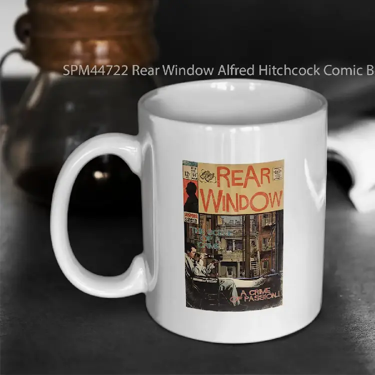 SPM44722 Rear Window Alfred Hitchcock Comic Book Fan Art Gelas Keramik Supermug