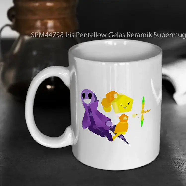 SPM44738 Iris Pentellow Gelas Keramik Supermug
