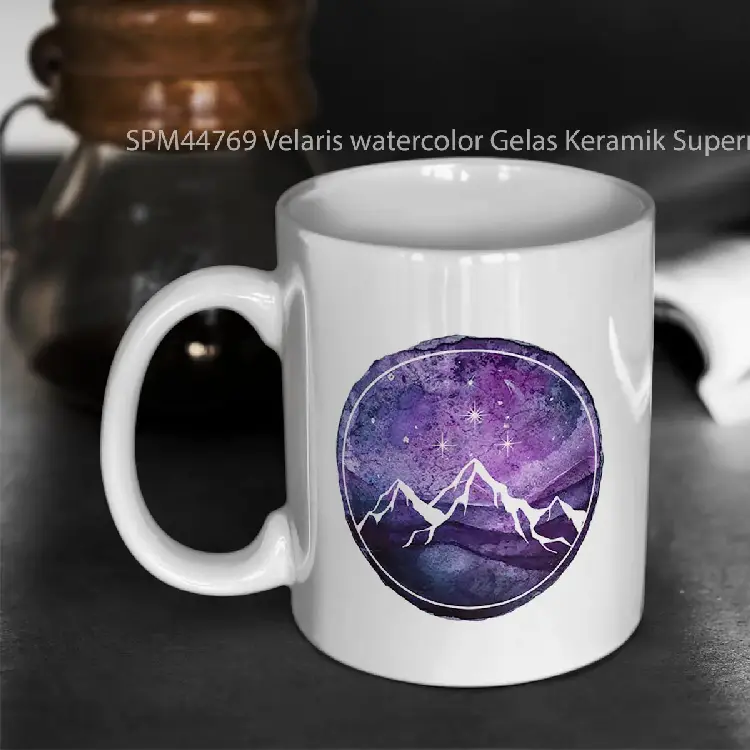 SPM44769 Velaris watercolor Gelas Keramik Supermug