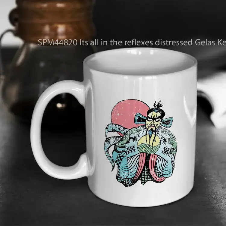 SPM44820 Its all in the reflexes distressed Gelas Keramik Supermug