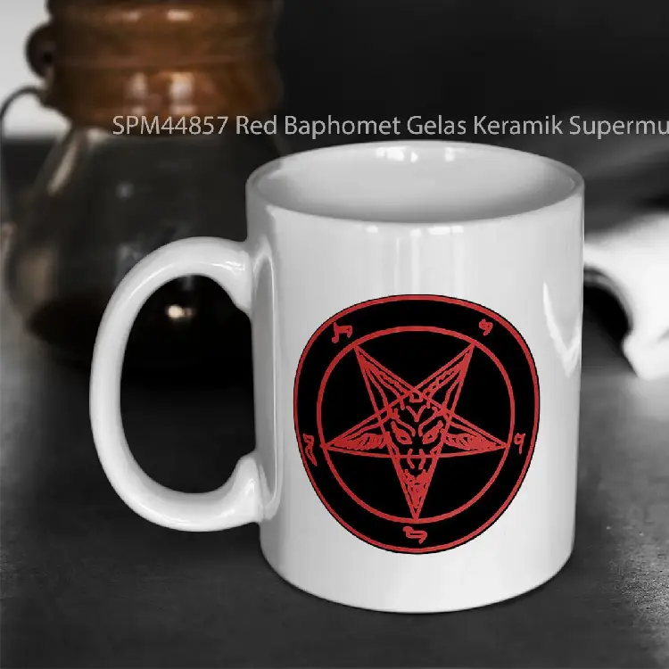 SPM44857 Red Baphomet Gelas Keramik Supermug