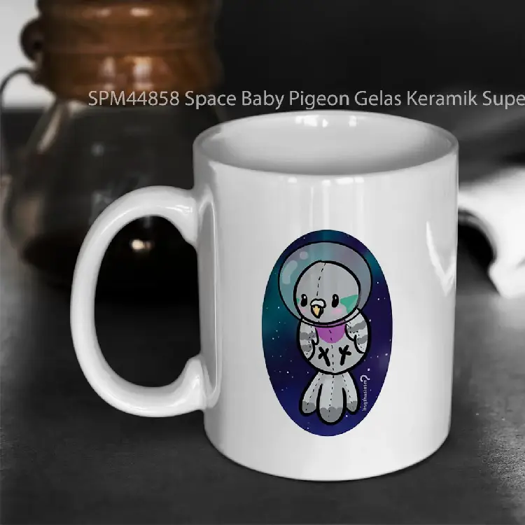 SPM44858 Space Baby Pigeon Gelas Keramik Supermug