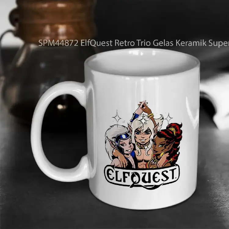 SPM44872 ElfQuest Retro Trio Gelas Keramik Supermug