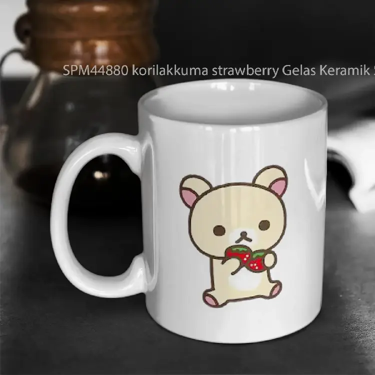 SPM44880 korilakkuma strawberry Gelas Keramik Supermug