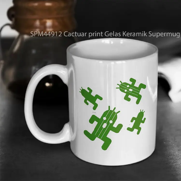 SPM44912 Cactuar print Gelas Keramik Supermug