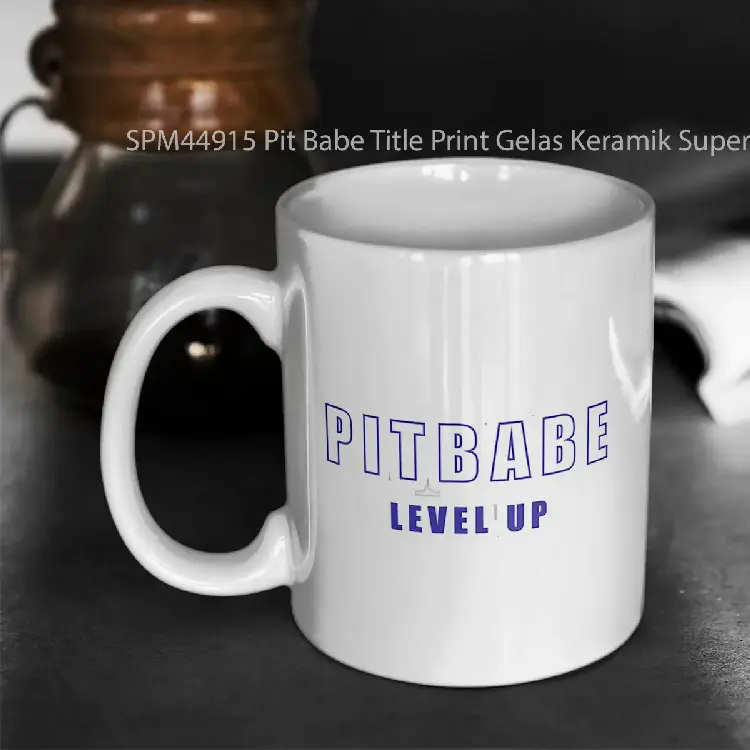 SPM44915 Pit Babe Title Print Gelas Keramik Supermug