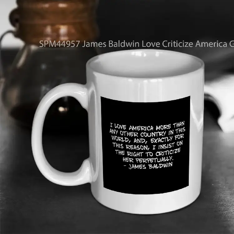 SPM44957 James Baldwin Love Criticize America Gelas Keramik Supermug