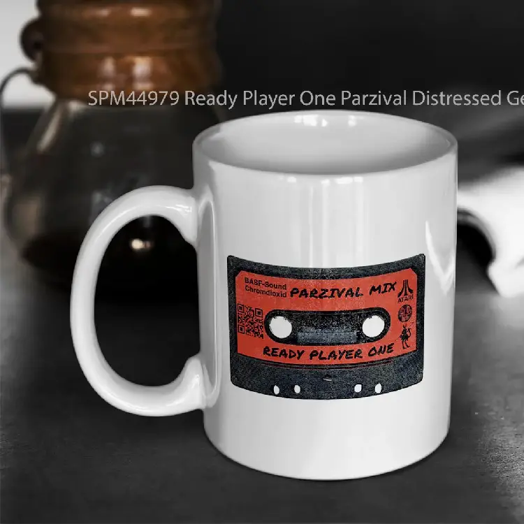 SPM44979 Ready Player One Parzival Distressed Gelas Keramik Supermug