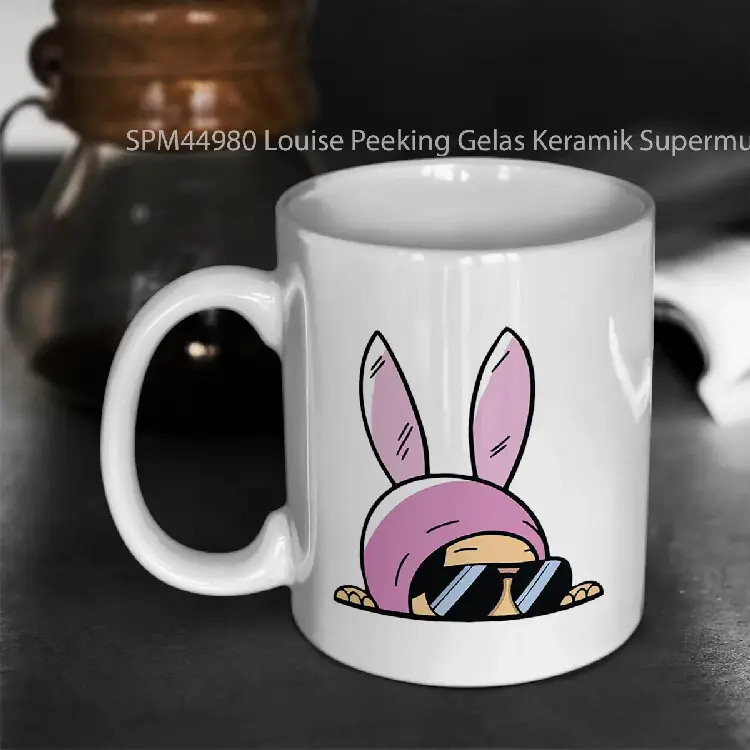 SPM44980 Louise Peeking Gelas Keramik Supermug