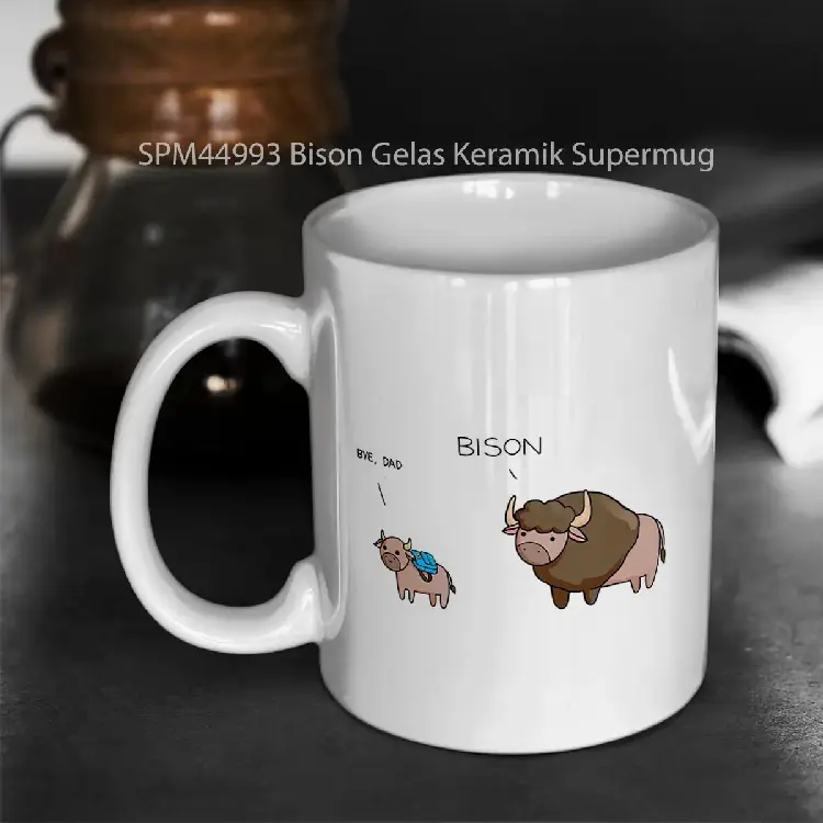 SPM44993 Bison Gelas Keramik Supermug
