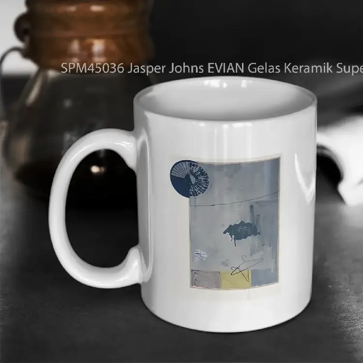 SPM45036 Jasper Johns EVIAN Gelas Keramik Supermug