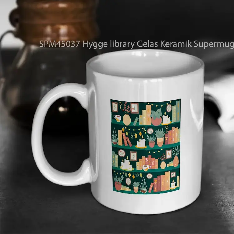 SPM45037 Hygge library Gelas Keramik Supermug