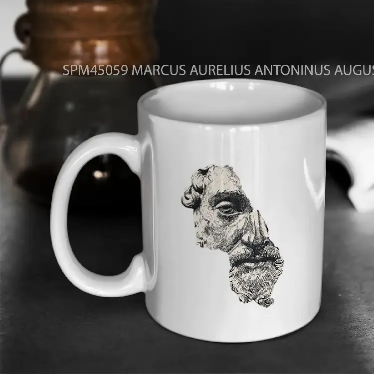 SPM45059 MARCUS AURELIUS ANTONINUS AUGUSTUS Ink Gelas Keramik Supermug