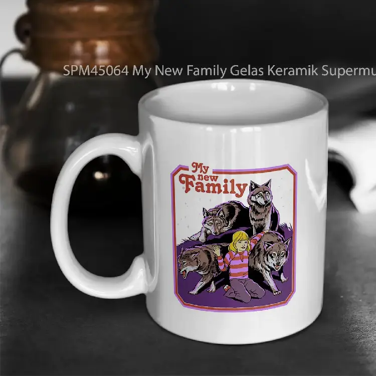 SPM45064 My New Family Gelas Keramik Supermug