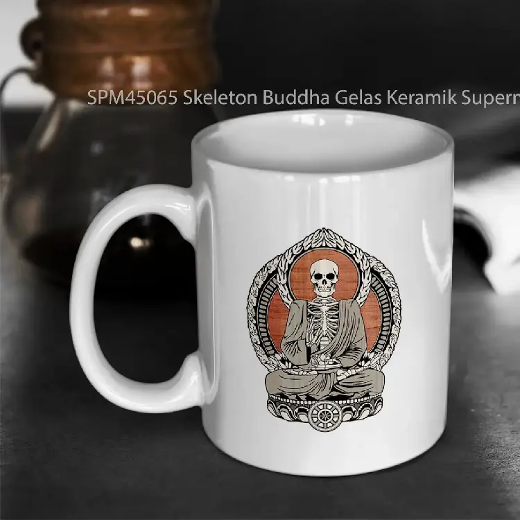 SPM45065 Skeleton Buddha Gelas Keramik Supermug