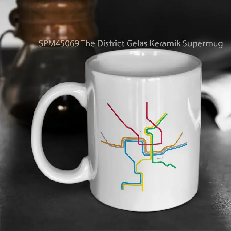 SPM45069 The District Gelas Keramik Supermug