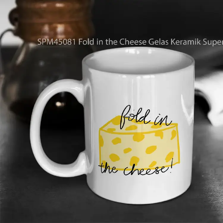 SPM45081 Fold in the Cheese Gelas Keramik Supermug