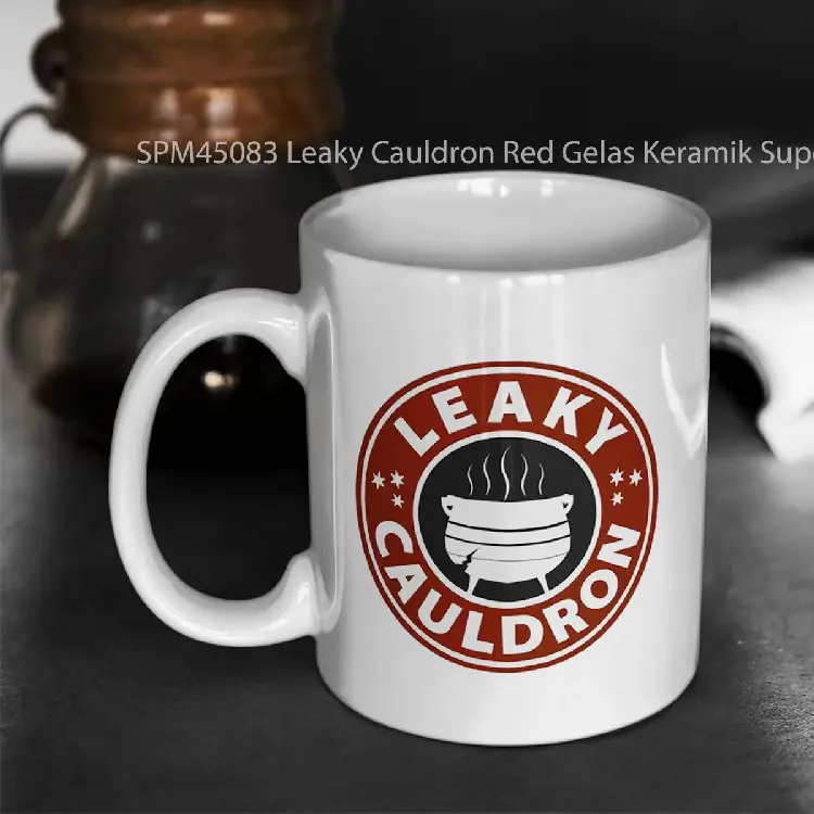 SPM45083 Leaky Cauldron Red Gelas Keramik Supermug