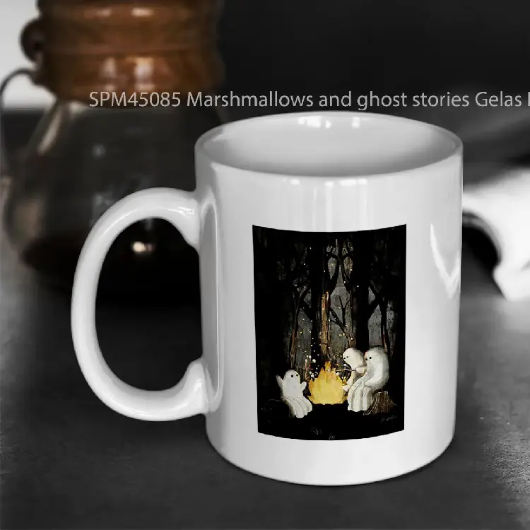 SPM45085 Marshmallows and ghost stories Gelas Keramik Supermug
