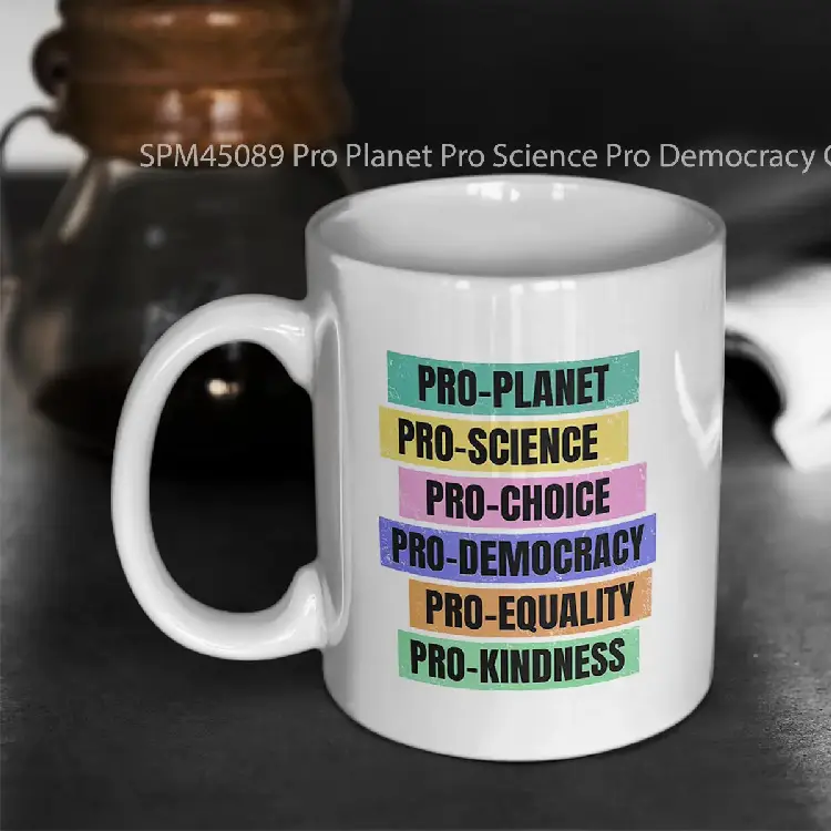 SPM45089 Pro Planet Pro Science Pro Democracy Gelas Keramik Supermug