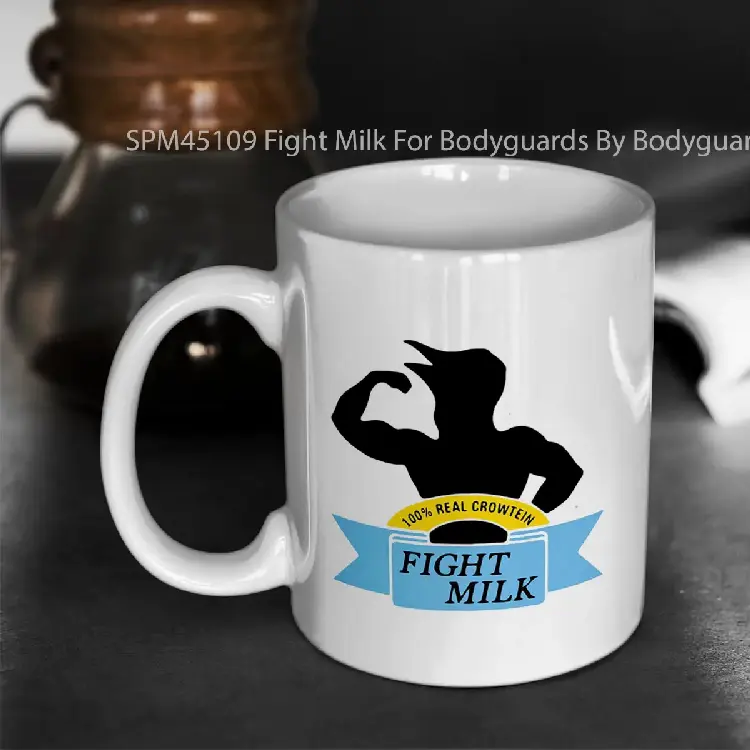 SPM45109 Fight Milk For Bodyguards By Bodyguards Gelas Keramik Supermug