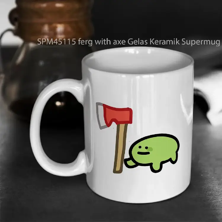 SPM45115 ferg with axe Gelas Keramik Supermug