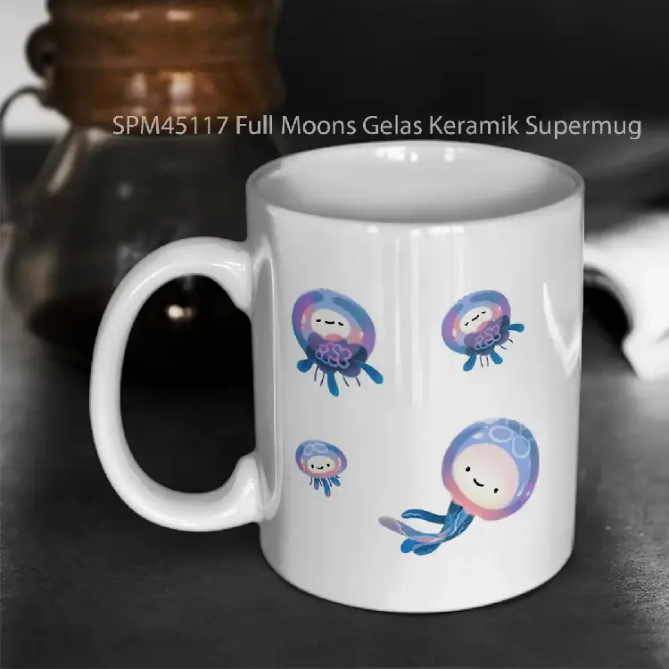 SPM45117 Full Moons Gelas Keramik Supermug
