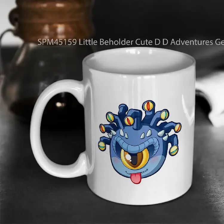 SPM45159 Little Beholder Cute D D Adventures Gelas Keramik Supermug
