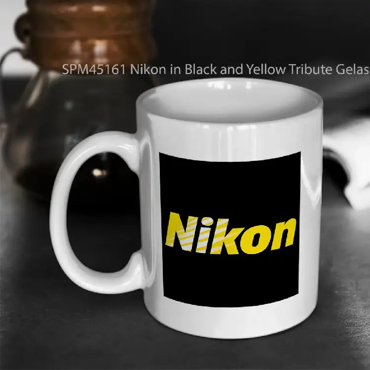 SPM45161 Nikon in Black and Yellow Tribute Gelas Keramik Supermug