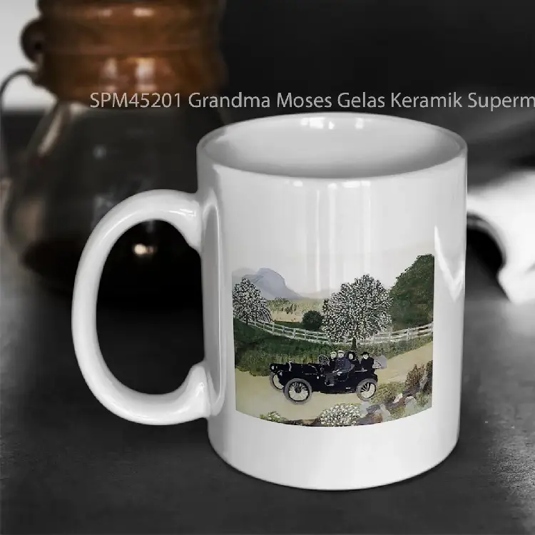 SPM45201 Grandma Moses Gelas Keramik Supermug