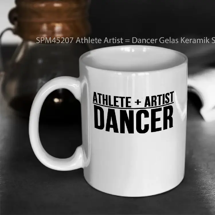 SPM45207 Athlete Artist %3D Dancer Gelas Keramik Supermug