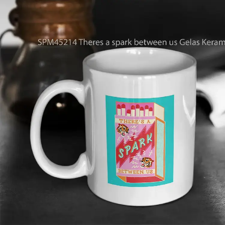 SPM45214 Theres a spark between us Gelas Keramik Supermug