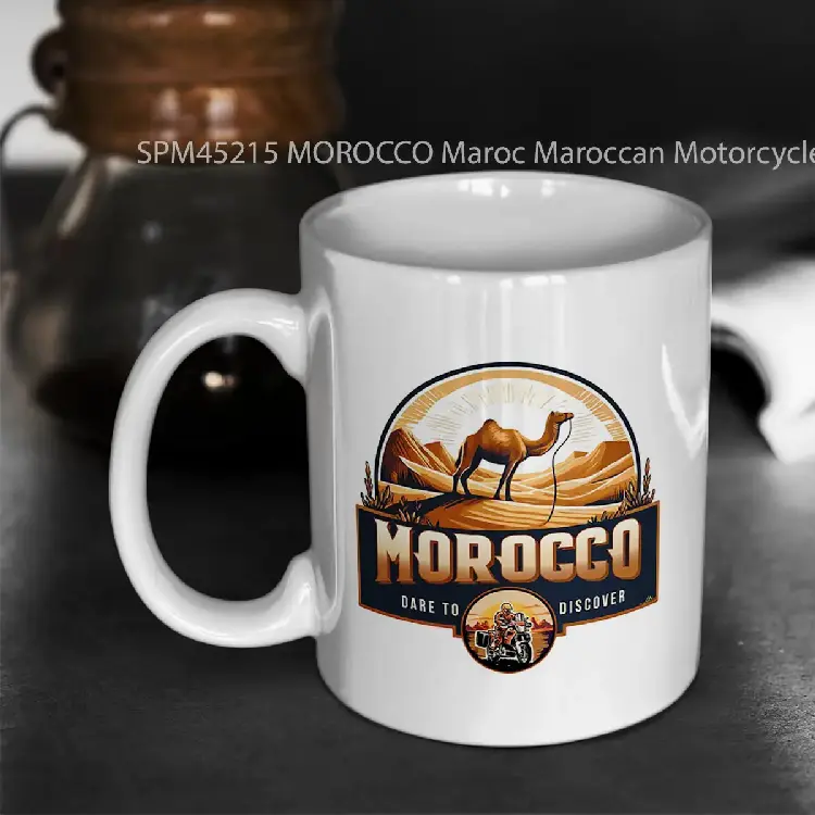 SPM45215 MOROCCO Maroc Maroccan Motorcycle T Shirt 02 Gelas Keramik Supermug