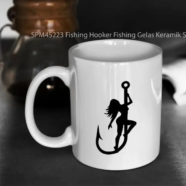SPM45223 Fishing Hooker Fishing Gelas Keramik Supermug