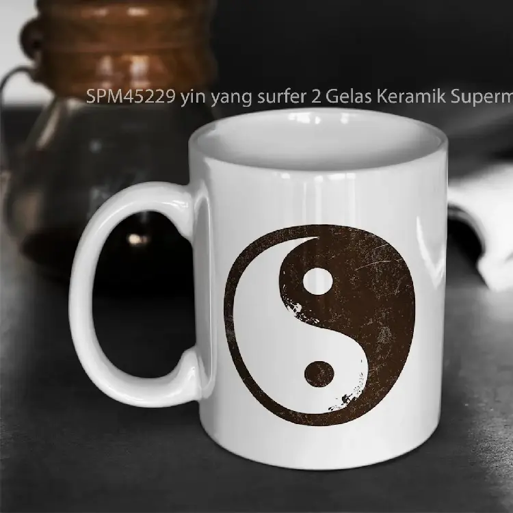 SPM45229 yin yang surfer 2 Gelas Keramik Supermug