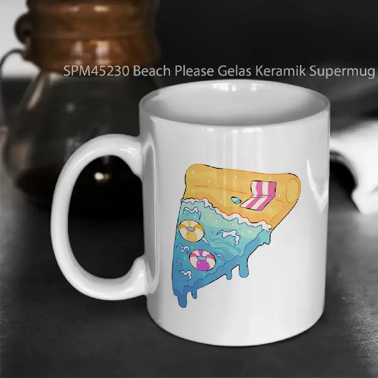 SPM45230 Beach Please Gelas Keramik Supermug