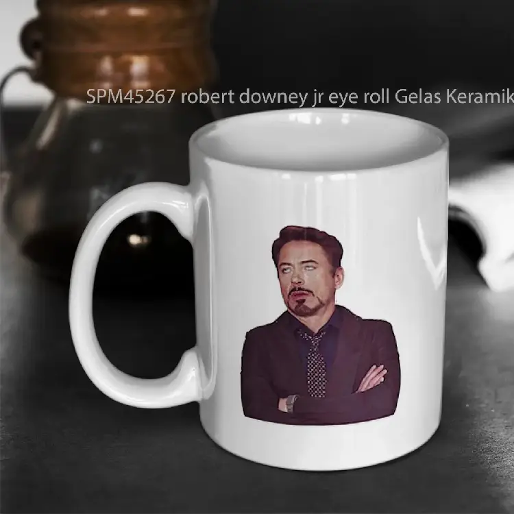 SPM45267 robert downey jr eye roll Gelas Keramik Supermug