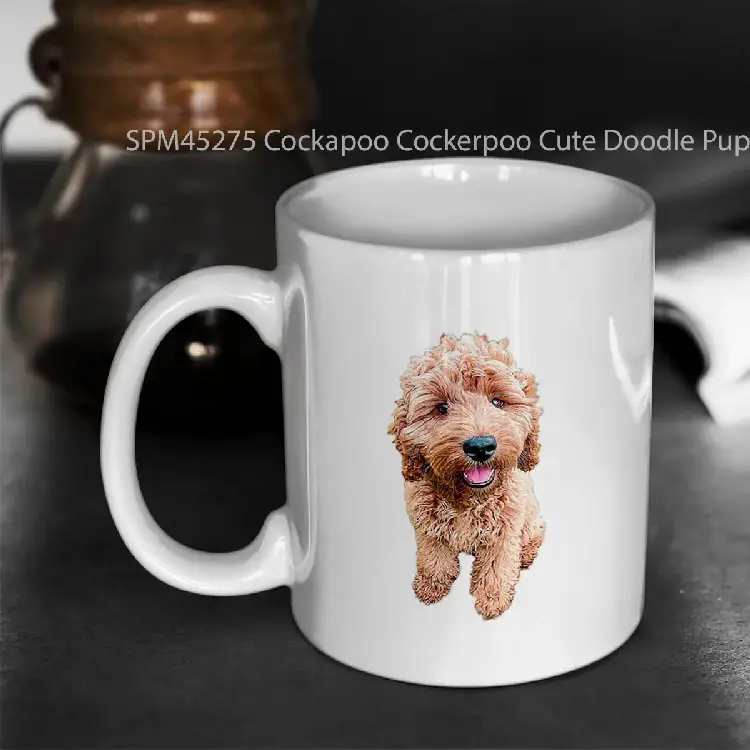 SPM45275 Cockapoo Cockerpoo Cute Doodle Puppy Dog Gelas Keramik Supermug