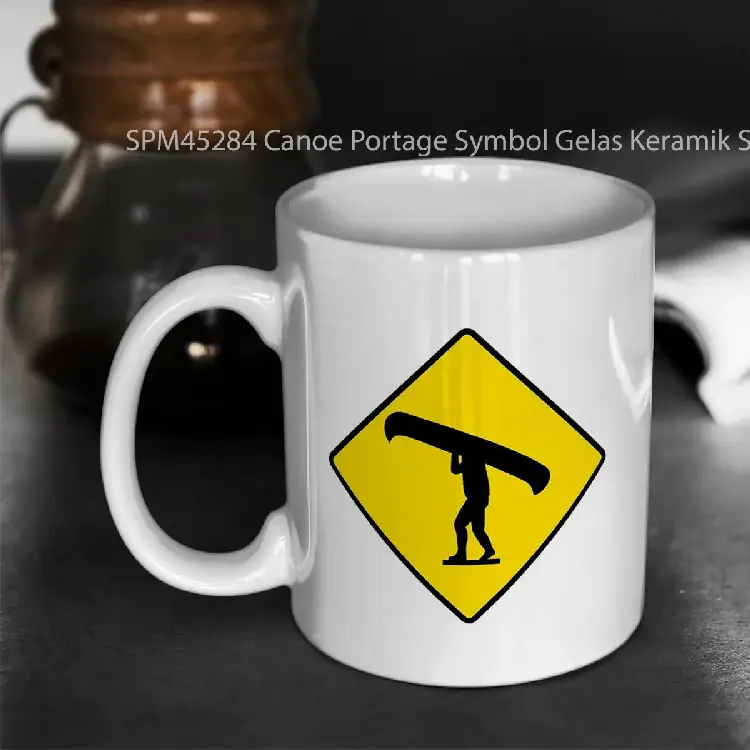 SPM45284 Canoe Portage Symbol Gelas Keramik Supermug