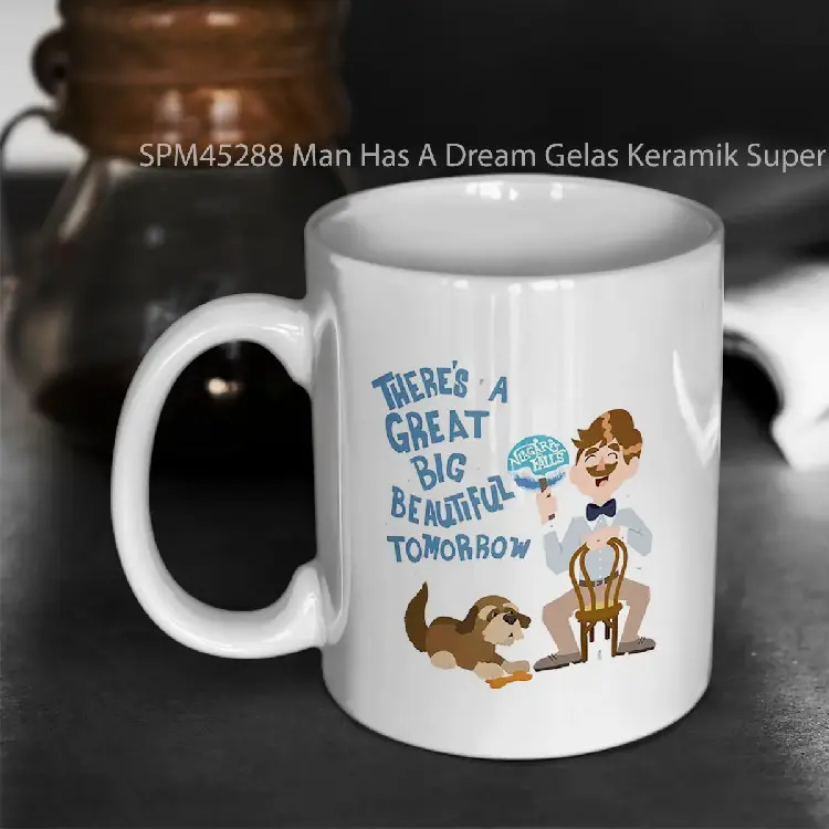 SPM45288 Man Has A Dream Gelas Keramik Supermug