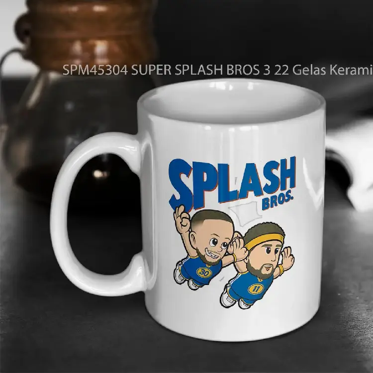 SPM45304 SUPER SPLASH BROS 3 22 Gelas Keramik Supermug