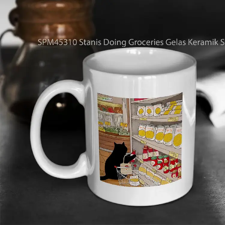 SPM45310 Stanis Doing Groceries Gelas Keramik Supermug