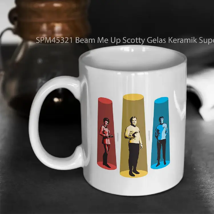 SPM45321 Beam Me Up Scotty Gelas Keramik Supermug