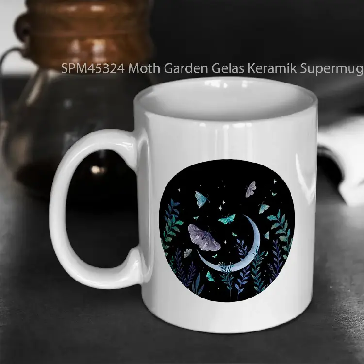 SPM45324 Moth Garden Gelas Keramik Supermug
