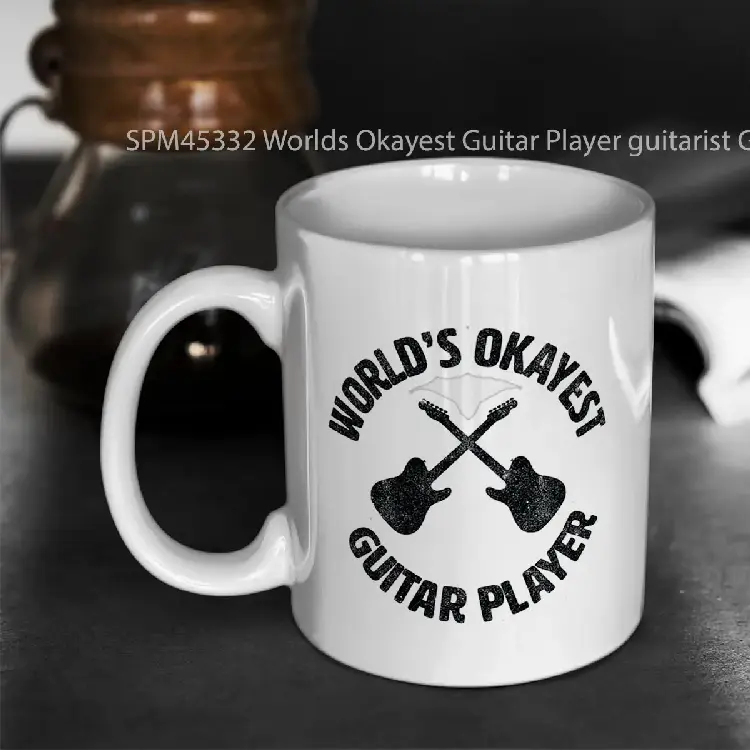 SPM45332 Worlds Okayest Guitar Player guitarist Gelas Keramik Supermug