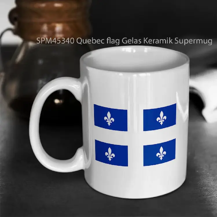 SPM45340 Quebec flag Gelas Keramik Supermug