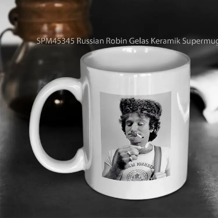 SPM45345 Russian Robin Gelas Keramik Supermug