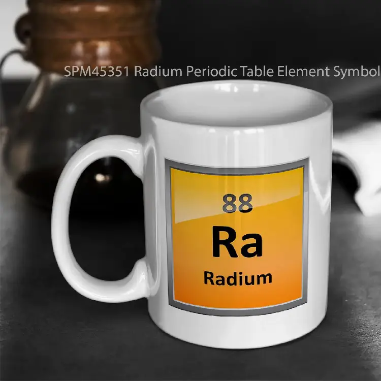 SPM45351 Radium Periodic Table Element Symbol Gelas Keramik Supermug