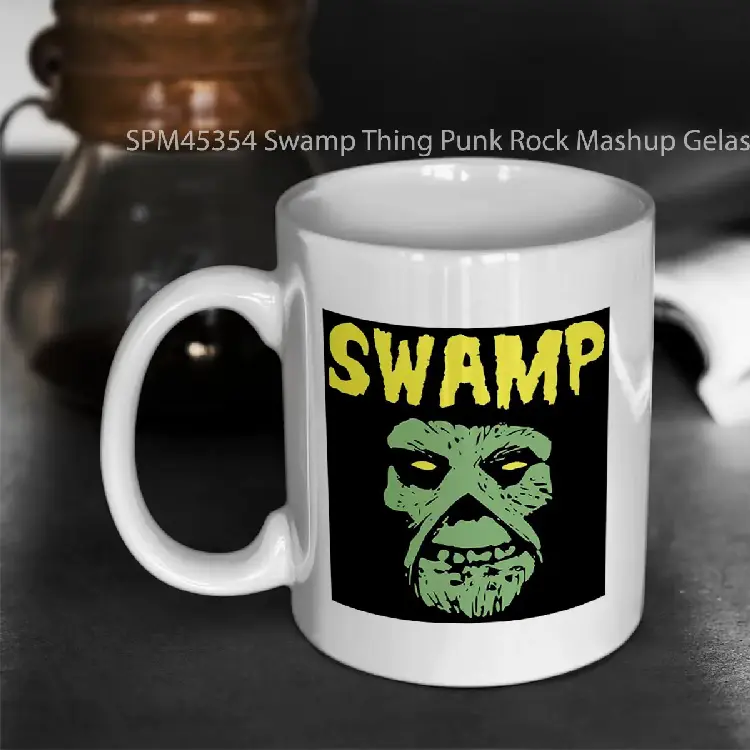 SPM45354 Swamp Thing Punk Rock Mashup Gelas Keramik Supermug
